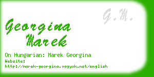 georgina marek business card